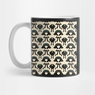 Alien hieroglyphs seamless pattern Mug